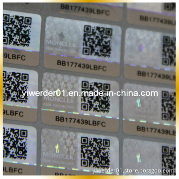 Hologram Sticker with Two-Dimension Code and No. (H-083)